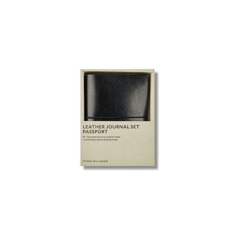 Refillable Leather Journal Set Passport B7
