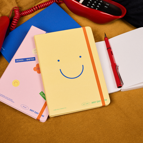 Butter Any Day Notebook Dot Grid A5