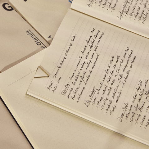 Linen Bound Notebook Ruled A5
