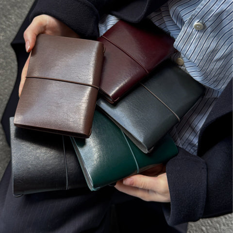 Refillable Leather Journal Set Passport B7
