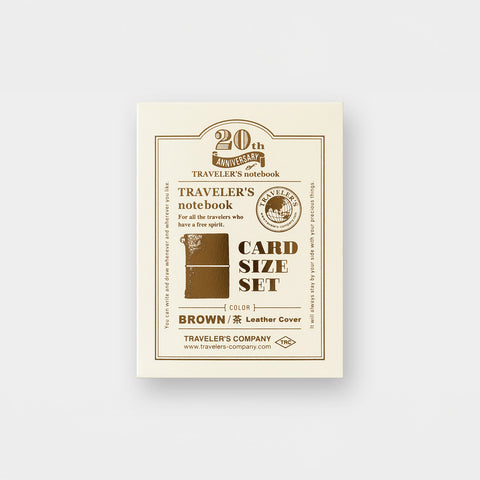 Traveler's Notebook 20th Ann. Card Size Set