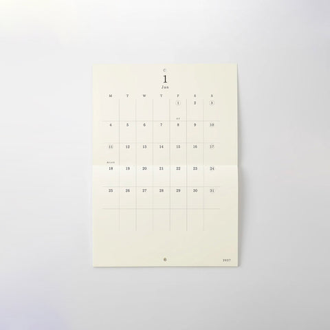 MD Bi-Fold Wall Calendar 2027