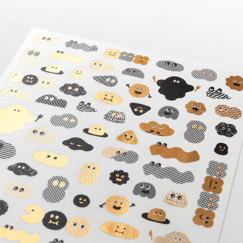 Camouflage Mini Monster Decorative Sticker Sheet