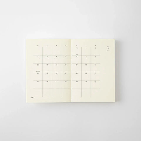 MD 2027 Notebook Diary Monthly A7