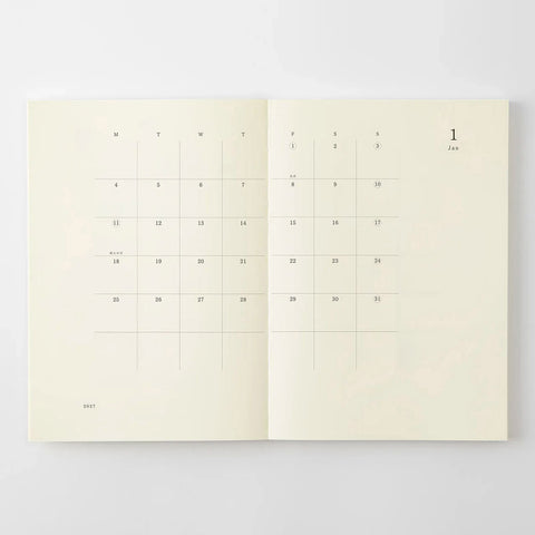 MD 2027 Notebook Diary Monthly A5