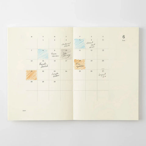 MD 2027 Notebook Diary Monthly A5