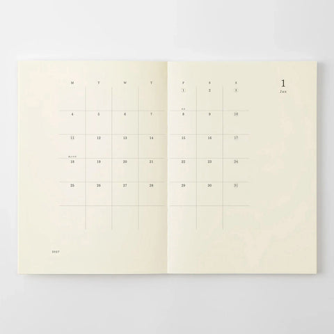 MD 2027 Notebook Diary Monthly A5 Thin