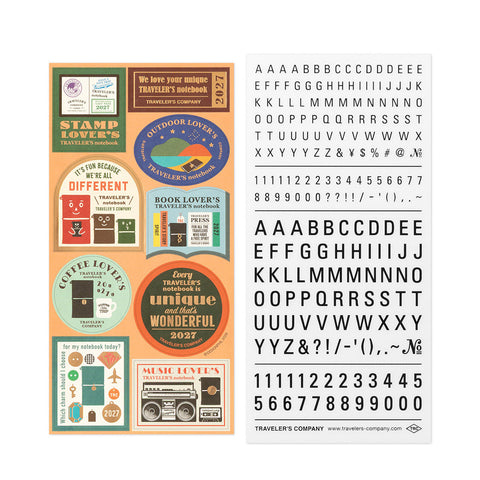 Traveler's Notebook 2027 Diary Refill Sticker Set