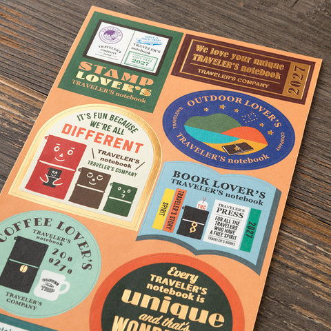 Traveler's Notebook 2027 Diary Refill Sticker Set