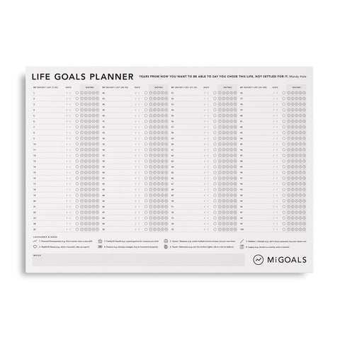 Life Goals Wall Planner