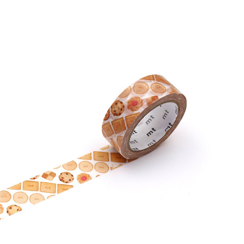 Maruchikyu Cookie Stripe Washi Tape Single Roll