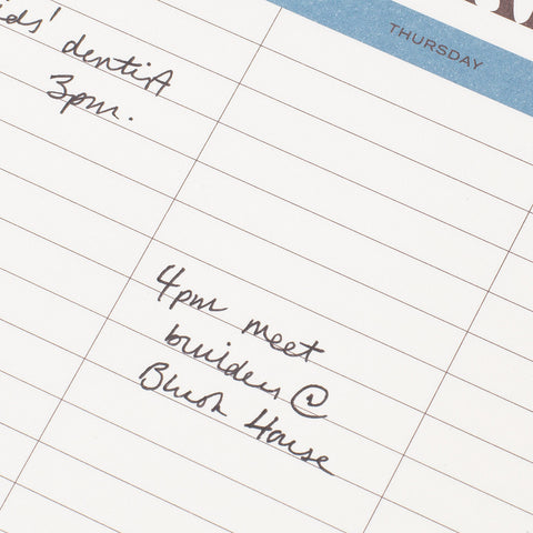 Paper Plans Spiral Top Weekly Desk Pad