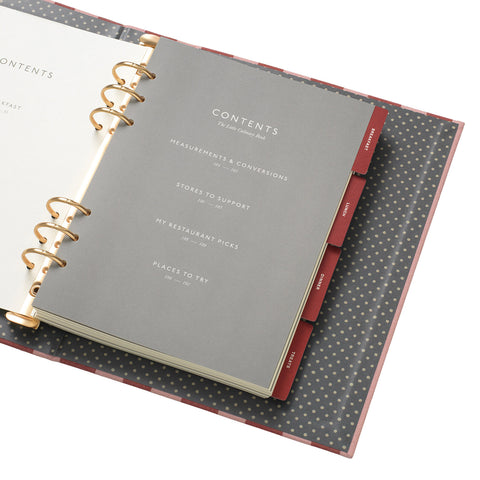 Cabana Pink Recipe Binder Folio