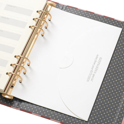 Cabana Pink Recipe Binder Folio
