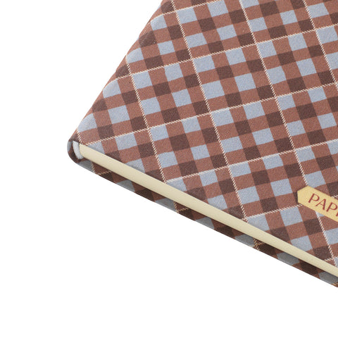 Petals and Plaid Checked Notebook