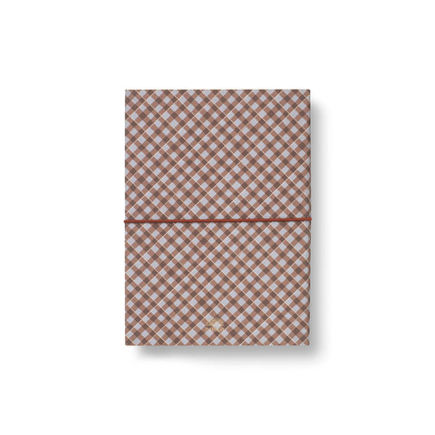 Petals and Plaid Checked Notebook