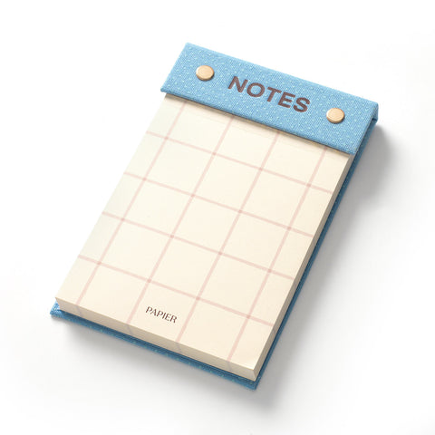 Dot & Check Fabric Notepad
