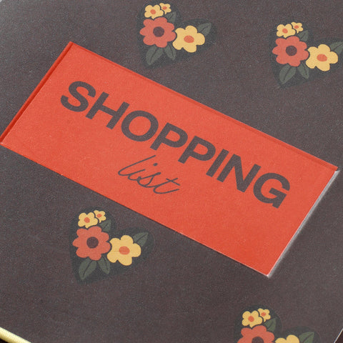 Hear in Bloom Shopping List Notepad