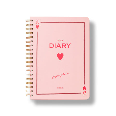 2027 Three of Hearts Weekly Diary