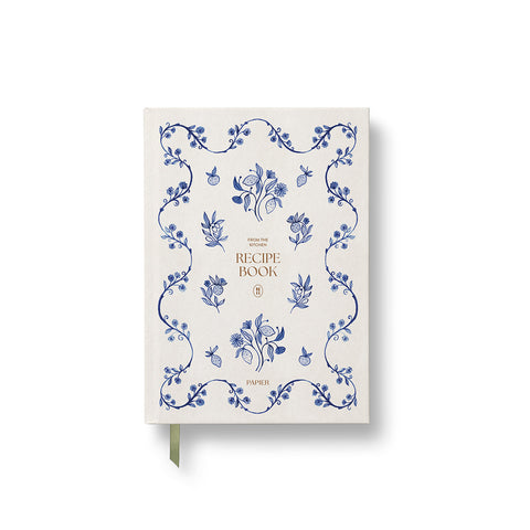 Ceramic Blue Recipe Journal A5