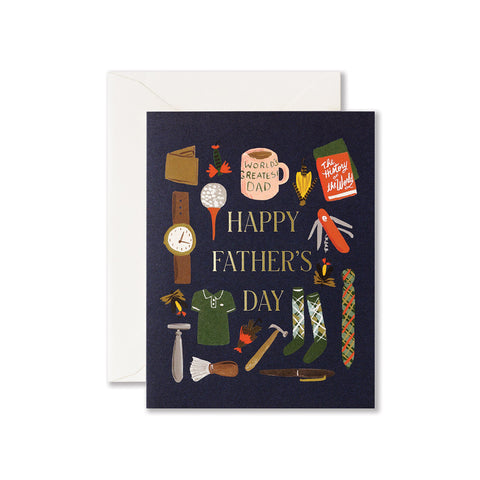 Dad's Favourite Things Greeting Card