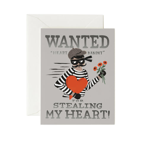 Heart Bandit Greeting Card