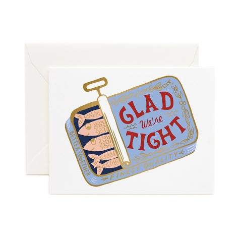 Tight as Sardines Greeting Card