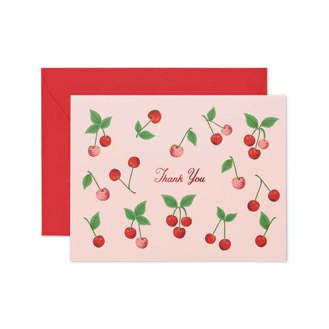 Cherries Thank You Greeting Card