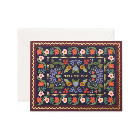 Delphine Thank You Greeting Card