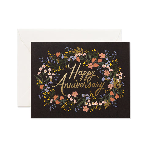 Anniversary Wreath Greeting Card