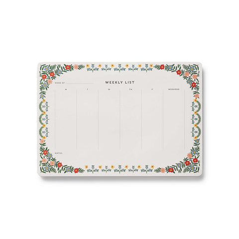 Rosette Weekly Desk Pad