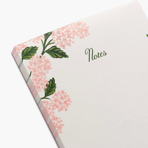 Pink Hydrangea Notepad