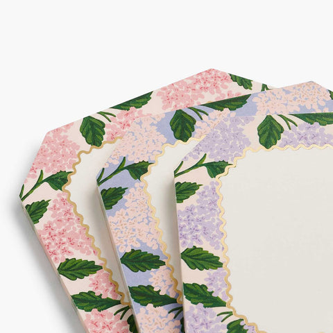 Pink Hydrangea Mini Notepad Trio