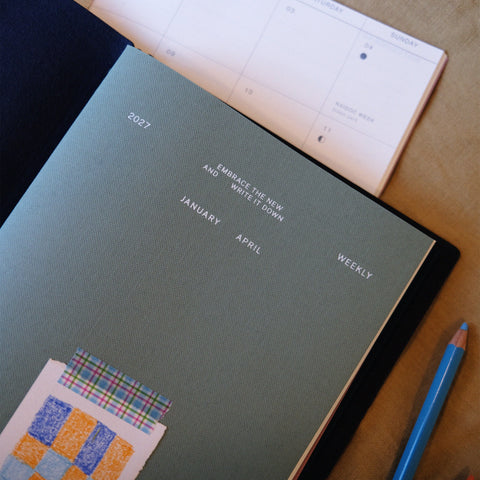 2027 Diary Refillable Leather Journal Set A5