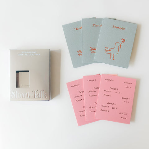 Thank You Pack Set of 6 Greeting Cards