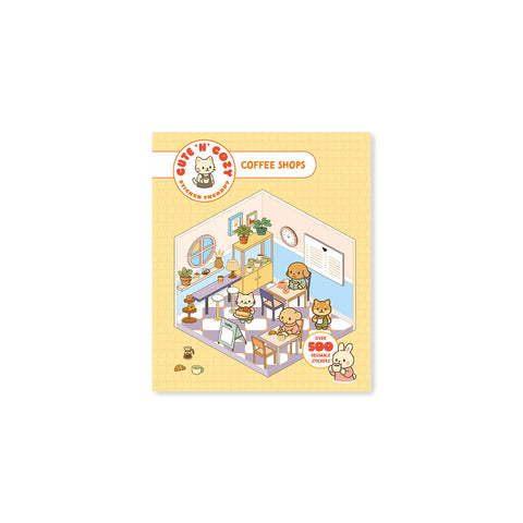 Cute 'n' Cozy Sticker Therapy: Coffee Shops