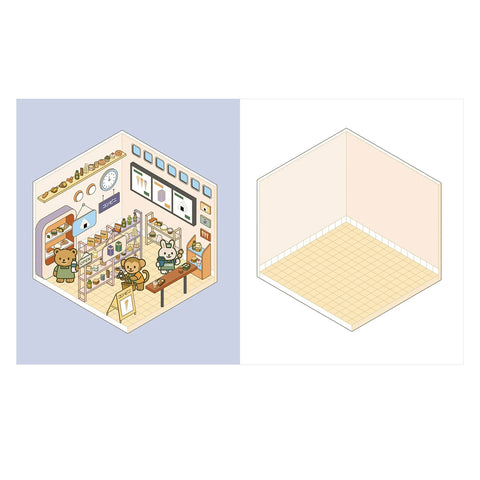 Cute 'n' Cozy Sticker Therapy: Convenience Stores