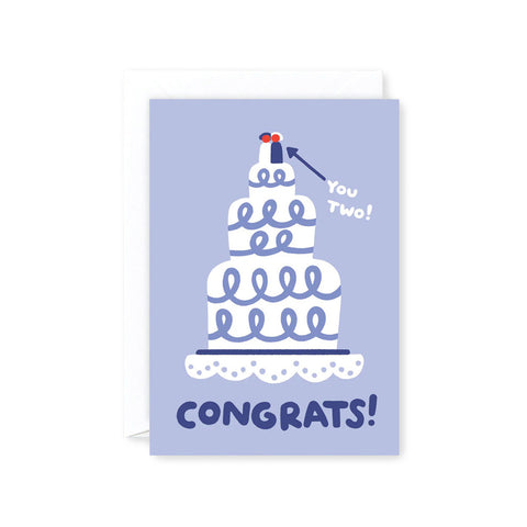 Congrats Wedding Cake Greeting Card