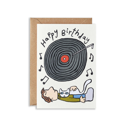 Happy Birthday Vinyl Greeting Card