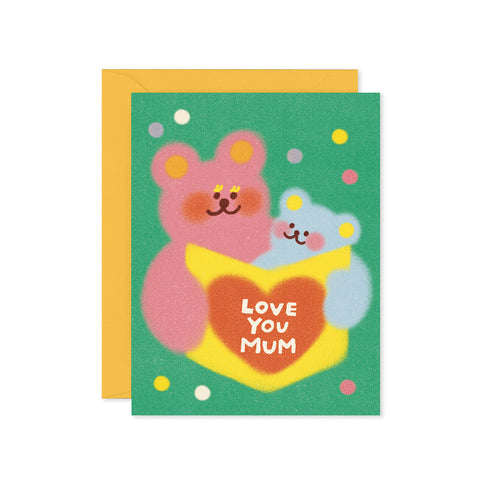 Love You Mum Bears Greeting Card