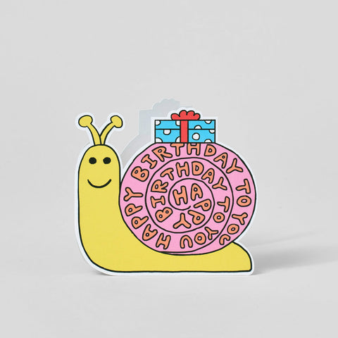 Birthday Snail Greeting Card