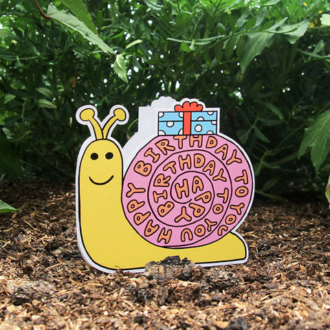 Birthday Snail Greeting Card