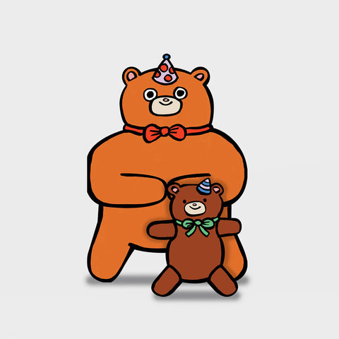 Bear with Mini Card Greeting Card