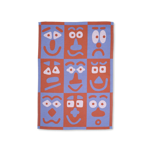 Making Faces Tea Towel