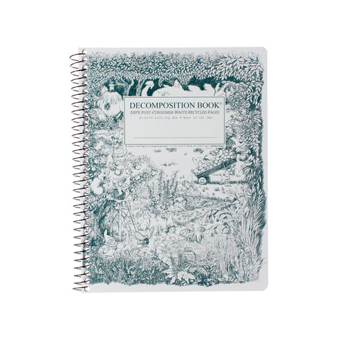 Gardening Gnomes Large Spiral Notebook